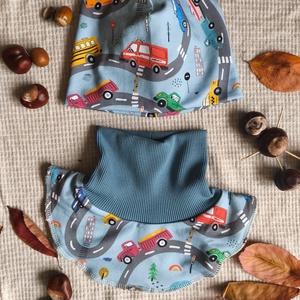 Sapka-sál szett, átmeneti időre - ruha & divat - sál, sapka, kendő - sapka & sál szett - Meska.hu