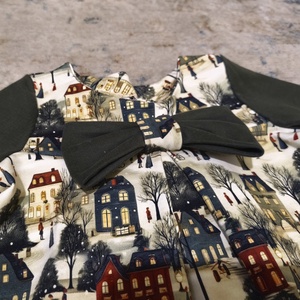 Karácsonyi kislány ruha, 110 - ruha & divat - babaruha & gyerekruha - ruha - Meska.hu