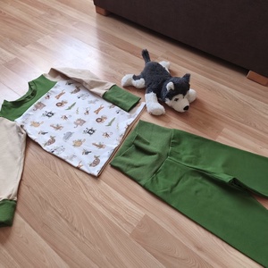 Több méreten át hordható kétrészes pizsamaszett, Ruha & Divat, Gyerekruha, Ruha, Varrás, MESKA