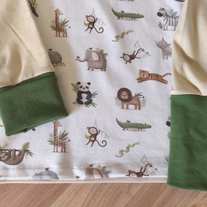 Több méreten át hordható kétrészes pizsamaszett - ruha & divat - gyerekruha - ruha - Meska.hu