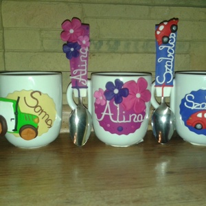 Névre szóló bögre+kanál -  - Meska.hu