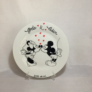 Mickey Minnie esküvői szett - esküvő - emlék & ajándék - nászajándék - esküvői pohár, pohárszett - Meska.hu
