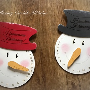 Hány nap van még Karácsonyig?, Karácsony, Adventi díszek, Adventi naptár, Festett tárgyak, Famegmunkálás, MESKA