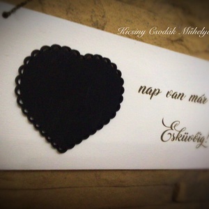 nap van már csak az Esküvőig! - esküvő - dekoráció - tábla & jelzés - Meska.hu