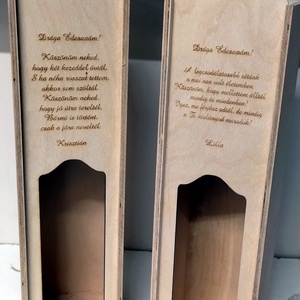 Szülőköszöntő bortartó  - esküvő - emlék & ajándék - szülőköszöntő ajándék - Meska.hu