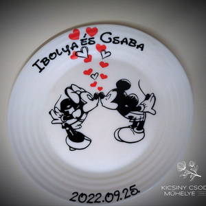 Mickey Minnie szett - esküvő - emlék & ajándék - nászajándék - esküvői pohár, pohárszett - Meska.hu