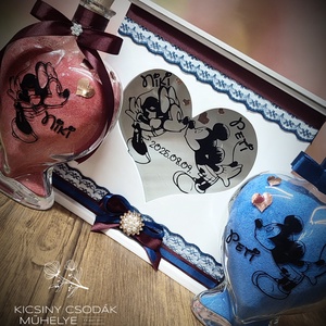 Mickey and Minnie esküvői homoköntő szett, homokceremóniához. - Meska.hu