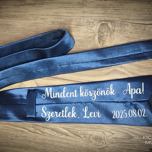 Örömapa nyakkendő, tanúfelkérő - esküvő - kiegészítők - nyakkendő - Meska.hu