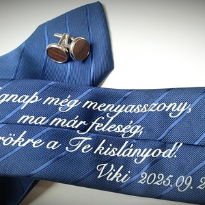 Személyre szóló nyakkendő  - esküvő - kiegészítők - nyakkendő - Meska.hu