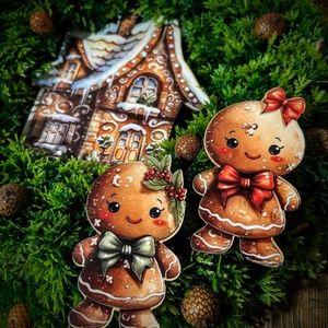 Mézi kopogtató, ajtódísz - karácsony - karácsonyi lakásdekoráció - karácsonyi ajtódíszek - Meska.hu