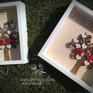 Szülőköszöntő családfa kép esküvőre � egyedi névre szóló ajándék örömszülőknek, nagyszülőknek � keretes családfa dekorác - esküvő - emlék & ajándék - szülőköszöntő ajándék - Meska.hu