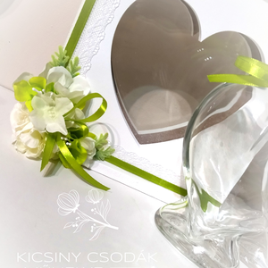 Esküvői homokceremónia emlékdoboz � szív ablakos, névre szóló � rusztikus esküvői dekor, szertartás kellék, örök emlék - Meska.hu