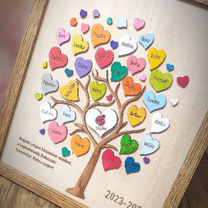 Egyedi gravírozott emlékfa � ballagási köszönő ajándék óvónéninek, dadusnak, tanítóméninek. - otthon & életmód - dekoráció - kép & falikép - fából készült kép - Meska.hu