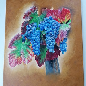 Őszi szőlőtőke - művészet - festmény - olajfestmény - Meska.hu Őszi szőlőtőke - művészet - festmény - olajfestmény - Meska.hu