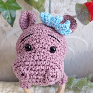 Horgolt viziló rágóka, Baba - mama, Baba játékok, Rágóka, Horgolás, MESKA