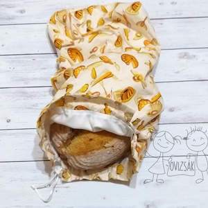 Kenyeres zsák - péksüti mintával - táska & tok - bevásárlás & shopper táska - kenyeres zsák - Meska.hu