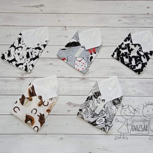Textil szavéta / újraszalvéta, többféle minta - zerowaste / nowaste - szendvics csomagoló - szendvics csomagoló - Meska.hu