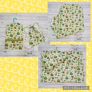 Békás csigás ovis vagy kisgyermek ágynemű szett + ovizsák tornazsák szett + derékalj  - játék & sport - ovis felszerelés - ovis szett - Meska.hu