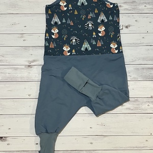 Kamáslis tipegő hálózsák - Átmeneti vastagság - 104/110 méret - Rókás minta - Meska.hu