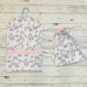 Unikornis és fagyi mintás ovis vagy kisgyermek ágynemű + ovizsák tornazsák szett + derékalj - játék & sport - ovis felszerelés - ovis szett - Meska.hu