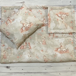 Kislány mintás ovis vagy kisgyermek ágynemű + ovizsák tornazsák szett + derékalj - játék & sport - ovis felszerelés - ovis szett - Meska.hu