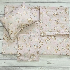 Állatos ovis vagy kisgyermek ágynemű szett + ovizsák tornazsák szett + derékalj  - játék & sport - ovis felszerelés - ovis szett - Meska.hu