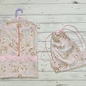 Állatos ovis vagy kisgyermek ágynemű szett + ovizsák tornazsák szett + derékalj  - játék & sport - ovis felszerelés - ovis szett - Meska.hu