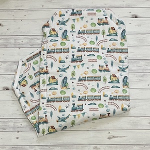 Vonatos ovis vagy kisgyermek ágynemű szett + ovizsák tornazsák szett + derékalj  - játék & sport - ovis felszerelés - ovis szett - Meska.hu