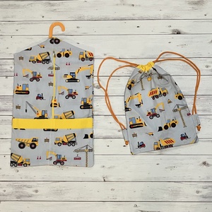 Munkagépes ovizsák és tornazsák szett, Játék & Sport, Ovis felszerelés, Ovis zsák, Varrás, MESKA