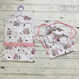 Cicás ovis vagy kisgyermek ágynemű szett + ovizsák tornazsák szett + derékalj  - játék & sport - ovis felszerelés - ovis szett - Meska.hu