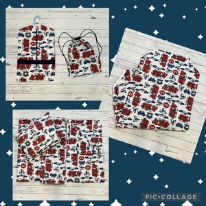 Tűzoltós rendőrös ovis vagy kisgyermek ágynemű szett + ovizsák tornazsák szett + derékalj , Játék & Sport, Ovis felszerelés, Ovis szett, Varrás, MESKA