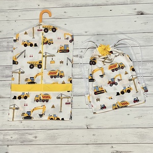 Munkagépes ovizsák és tornazsák szett, Játék & Sport, Ovis felszerelés, Ovis zsák, Varrás, MESKA