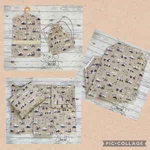 Munkagépes ovis vagy kisgyermek ágynemű szett + ovizsák tornazsák szett + derékalj , Játék & Sport, Ovis felszerelés, Ovis szett, Varrás, MESKA