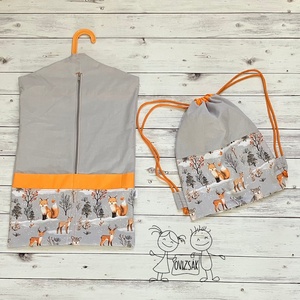 Róka mintás ovizsák és tornazsák szett, Játék & Sport, Ovis felszerelés, Ovis szett, Varrás, MESKA