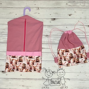 Süni és nyuszi mintás ovizsák és tornazsák szett - Meska.hu