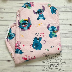 Stitch mintás ovis vagy kisgyermek ágynemű szett + ovizsák tornazsák szett + derékalj  - játék & sport - ovis felszerelés - ovis szett - Meska.hu