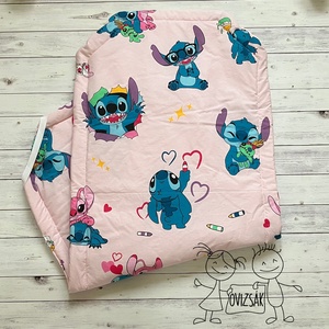 Stitch mintás ovis vagy kisgyermek ágynemű szett + ovizsák tornazsák szett + derékalj - játék & sport - ovis felszerelés - ovis szett - Meska.hu