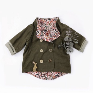 Leányka kabát- 0-6  éves korig- vízlepergető oilskin vászonból - FLORINA - ruha & divat - babaruha & gyerekruha - gyerek kabát, dzseki - Meska.hu