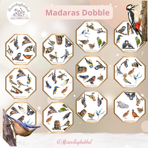 Dobble kerti madarak erdei madarak madaras madaraink - játék & sport - készségfejlesztő és logikai játék - memória játékok - Meska.hu