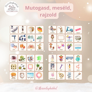 Activity jellegű mutogatós, mesélős, rajzolós - játék & sport - készségfejlesztő és logikai játék - logikai játékok - Meska.hu
