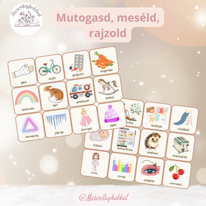 Activity jellegű mutogatós, mesélős, rajzolós - játék & sport - készségfejlesztő és logikai játék - logikai játékok - Meska.hu
