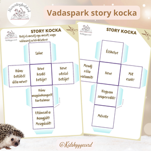 Story kocka vadaspark Erdei állatok - játék & sport - készségfejlesztő és logikai játék - memória játékok - Meska.hu