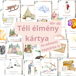 Téli élmény kártyák adventre is, Játék & Sport, Készségfejlesztő és Logikai játék, Logikai játékok, Fotó, grafika, rajz, illusztráció, Mindenmás, MESKA