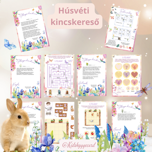 Kincskereső húsvéti tavaszi tojás escape room szabaduló szoba  - diy (csináld magad) - egységcsomag - Meska.hu