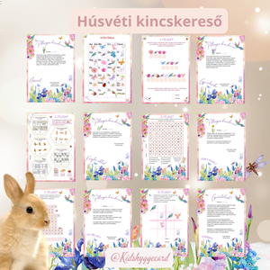 Kincskereső húsvéti tavaszi tojás escape room szabaduló szoba  - diy (csináld magad) - egységcsomag - Meska.hu