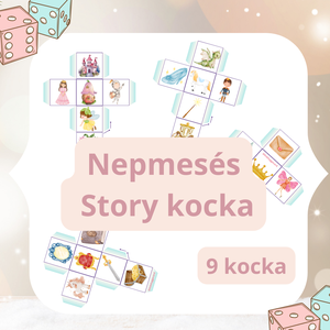 Népmese story kocka mesélős társasjáték, DIY (Csináld magad), Egységcsomag, Mindenmás, MESKA