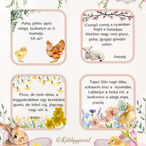 Tavaszi húsvéti találós kérdések, DIY (Csináld magad), Egységcsomag, Papírművészet, MESKA