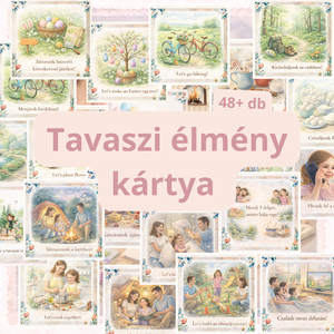 Tavaszi élmény kártyák bakancs lista programok - játék & sport - készségfejlesztő és logikai játék - logikai játékok - Meska.hu