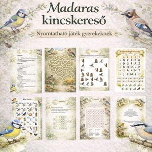 Madaras kincskereső logikai játék szabadulószoba - játék & sport - készségfejlesztő és logikai játék - logikai játékok - Meska.hu