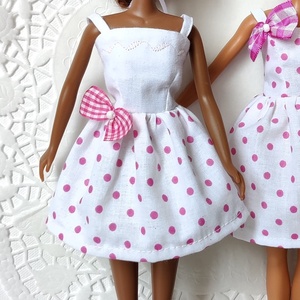 Barbie babaruha hímzett felsővel - Meska.hu